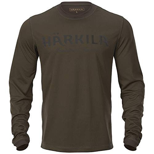 Härkila Mountain Hunter Langarmshirt - Langärmliges Jagdshirt mit antibakterieller Polygiene®-Behandlung - Atmungsaktives und dehnbares T-Shirt für die Jagd, Größe:XL von Härkila