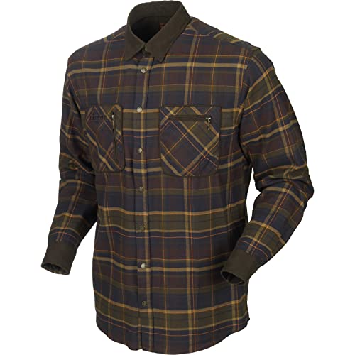 Härkila | Pajala Hemd | Professionelle Jagd Kleidung & Jagd Zubehör für Herren & Damen | Skandinavische Qualität Made to Last | Mellow Brown Check, XL von Härkila