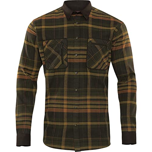 Härkila | Pajala Hemd | Professionelle Jagd Kleidung & Jagd Zubehör für Herren & Damen | Skandinavische Qualität Made to Last | Green/Brown, XXL von Härkila