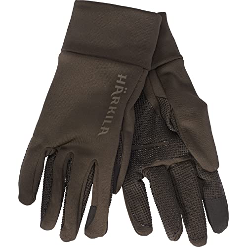 Härkila Power Stretch Handschuhe | Professionelle Jagd Kleidung & Jagd Zubehör für Herren & Damen | Skandinavische Qualität Made to Last | Shadow brown, XL von Härkila