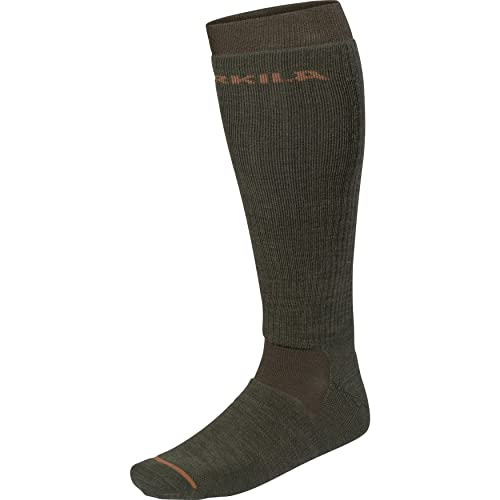 Härkila | Pro Hunter 2.0 long Socken | Professionelle Jagd Kleidung & Jagd Zubehör für Herren & Damen | Skandinavische Qualität Made to Last | Willow green/Shadow brown, XL von Härkila