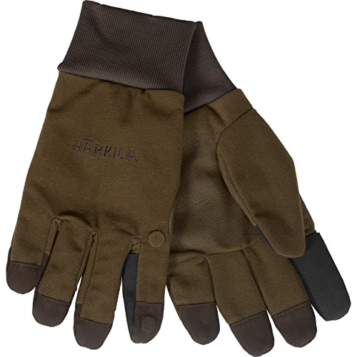 Härkila | Retrieve HWS Handschuhe | Professionelle Jagd Kleidung & Jagd Zubehör für Herren & Damen | Skandinavische Qualität Made to Last | Dark warm olive, L von Härkila