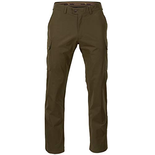 Härkila Retrieve Hose mit HWS® Membran - Wasserdichte Jagdhose für Herren traditionell - Klassische Hose für Jäger mit außenliegenden Taschen und Echtlederdetails, Größe:52 von Härkila