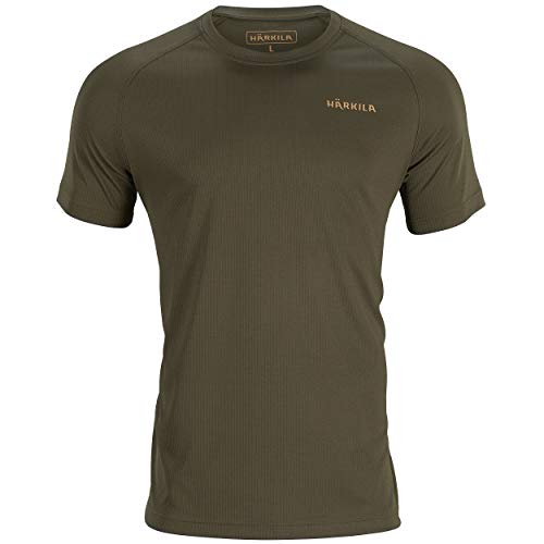 Härkila Trail Jagdshirt Willow Green - T-Shirt für Jäger mit geruchsneuralisierendem Polygiene-Finish - Funktionsshirt für die Jagd - Leichtes Jägershirt , Größe:M von Härkila