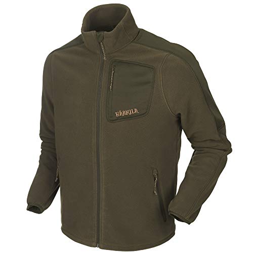 Härkila Venjan Fleecejacke Jagd Herren Willow Green - Jagdjacke aus Polartec-Fleece - winddichte Übergangsjacke, Größe:3XL von Härkila