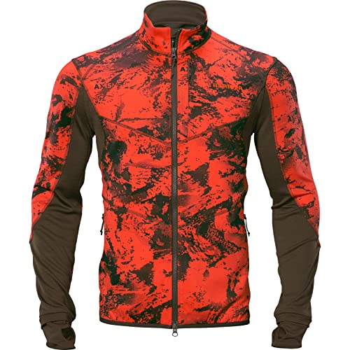 Härkila | Wildboar Pro camo fleece Jacke | Professionelle Jagd Kleidung & Jagd Zubehör für Herren & Damen | Skandinavische Qualität Made to Last | AXIS MSP®Wildboar orange/Shadow brown, L von Härkila