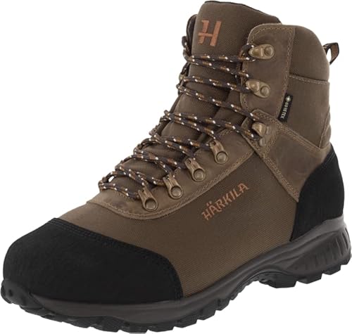 Härkila Wildwood GTX Mid - Wasserdichter Trekkingschuh für Herren Wildwood GTX Braun mit Gore-Tex®-Membran - Leichter Trekkingstiefel Mid Jäger, Schuhgröße:44 von Härkila