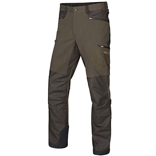 Härkila robuste Jagdhose Ragnar für Herren in Braun und Orange • Dehnbare Hose für die Jagd mit Belüftungsöffnungen • Wasserabweisende Outdoorhose mit Extragrößen, Größe:48, Farbe:Grün von Härkila