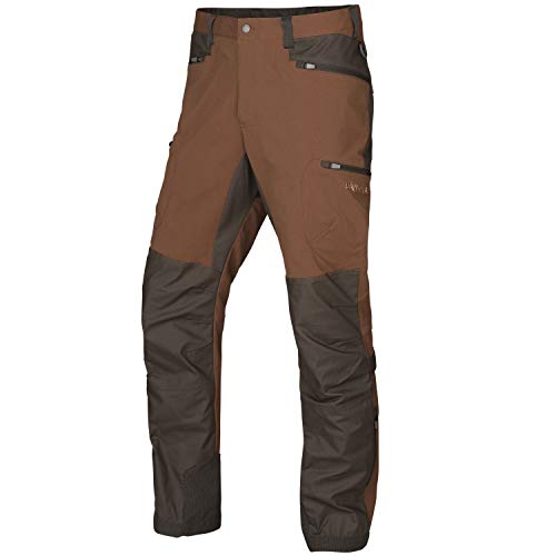 Härkila robuste Jagdhose Ragnar für Herren in Braun und Orange • Dehnbare Hose für die Jagd mit Belüftungsöffnungen • Wasserabweisende Outdoorhose mit Extragrößen, Größe:48, Farbe:Orange von Härkila