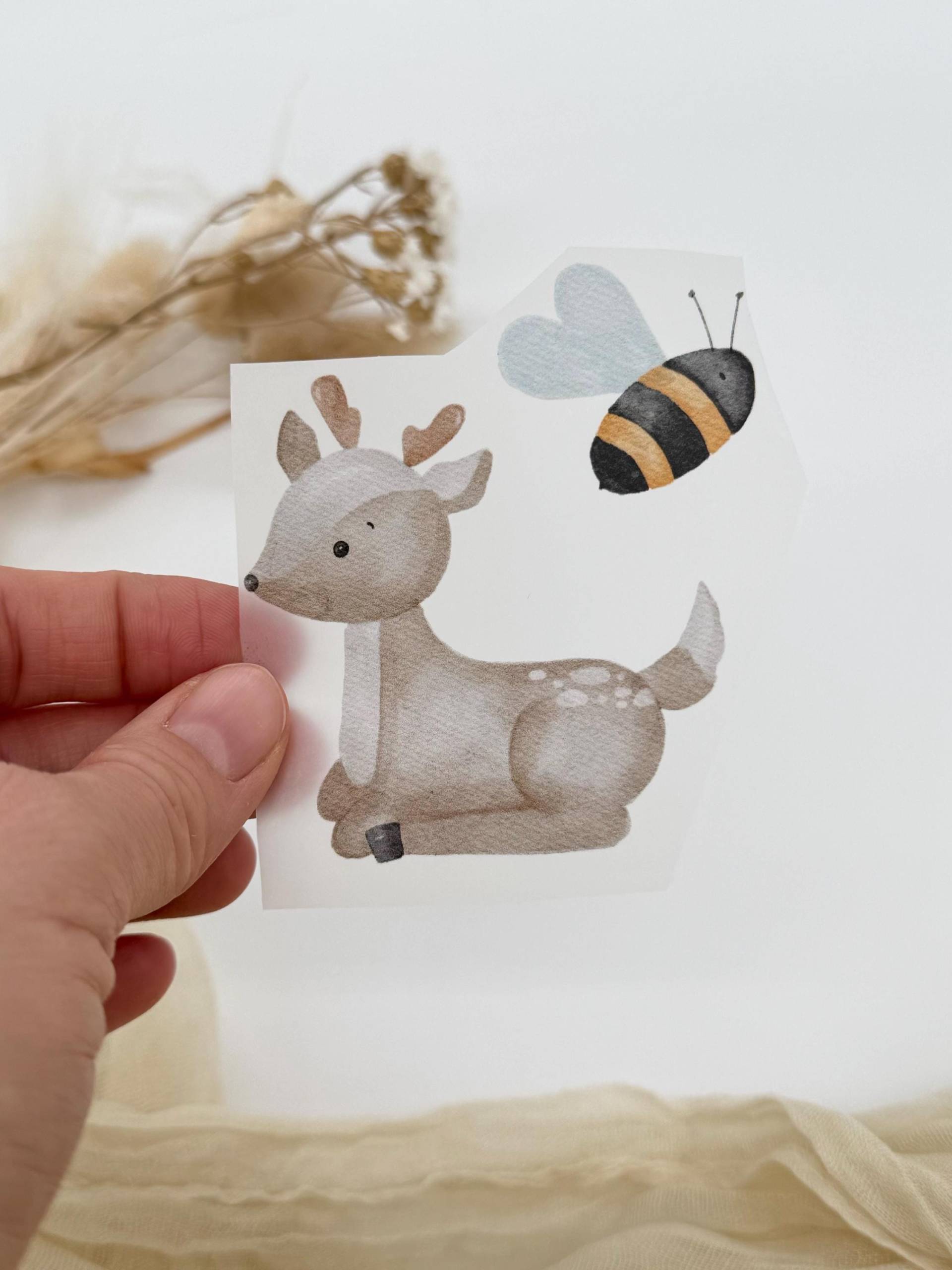 Bügelbilder Für Kinder | Personalisiert Waldtiere Reh Bambi Rehkitz Biene Bügelpatches Klein Stoff Bilder Zum Aufbügeln Bügelbilder Für Kinder | Personalisiert Waldtiere Reh Bambi Rehkitz Biene Bügelpatches Klein Stoff Bilder Zum Aufbügeln von HaeschenHuepf