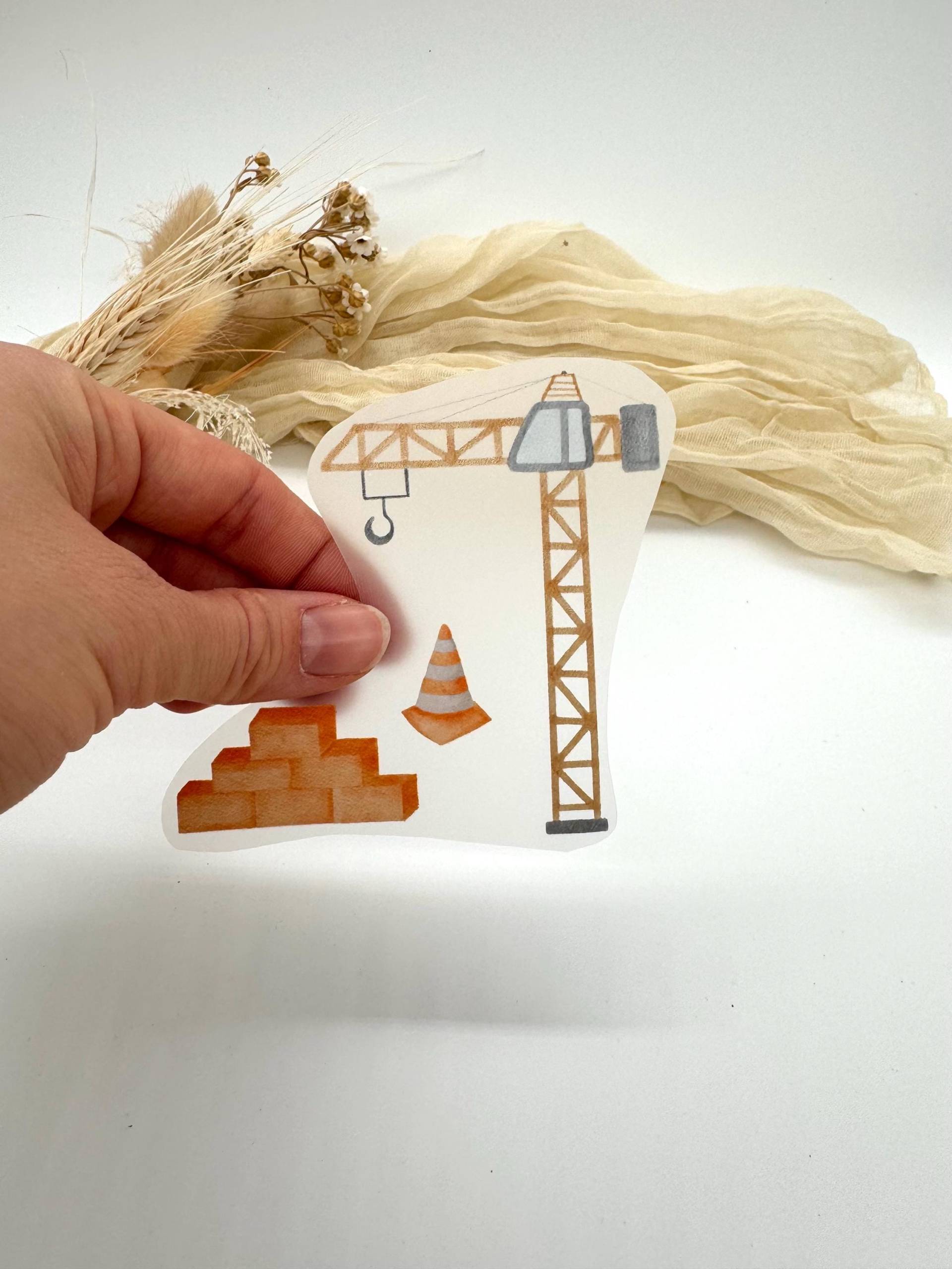 Bügelbilder Für Kinderkleidung | Baumaschinen Baukran |Kran Bügelpatches Klein Stoff Bilder Zum Aufbügeln Personalisiert Bügelbilder Für Kinderkleidung | Baumaschinen Baukran |Kran Bügelpatches Klein Stoff Bilder Zum Aufbügeln Personalisiert von HaeschenHuepf