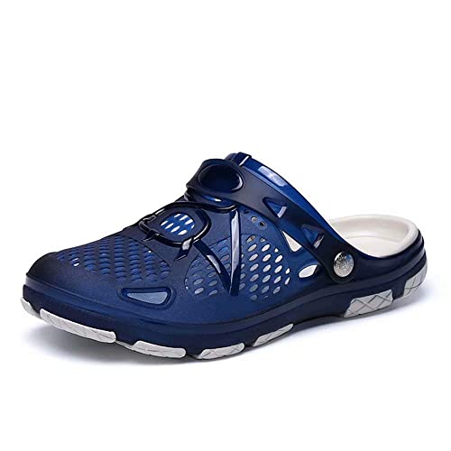 Clogs Herren Pantoletten Sommer Hausschuhe rutschfest Gartenschuhe Badeschuhe Strand Aqua Slippers Schwarz Blau Gelb 40-45 Blau 41 Clogs Herren Pantoletten Sommer Hausschuhe rutschfest Gartenschuhe Badeschuhe Strand Aqua Slippers Schwarz Blau Gelb 40-45 Blau 41 von Hafiot