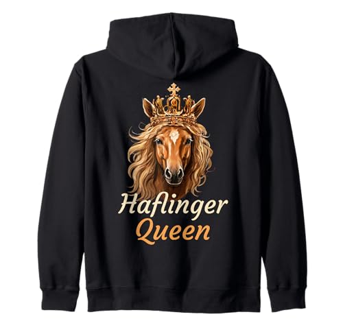 Haflinger Queen - Pferde Mädchen Outfit Reiterin Reiterhof Kapuzenjacke Haflinger Queen - Pferde Mädchen Outfit Reiterin Reiterhof Kapuzenjacke von Haflinger Pferde Mädchen Geschenke Reiterin Design