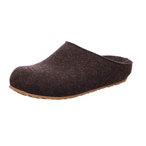 Haflinger Michel, Pantoffeln, Unisex-Erwachsene, Filz aus Wolle-37 EU-Grau Graphit 77 von HAFLINGER