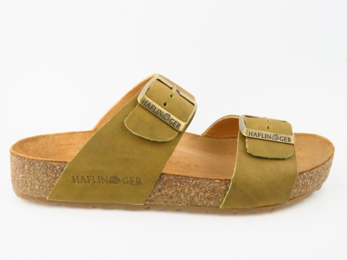 Haflinger Bio Andrea oliv country Pantolette von Haflinger