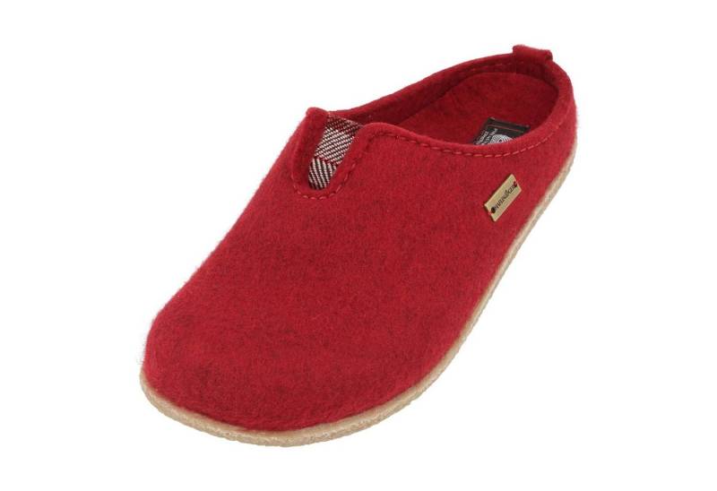 Haflinger Blizzard Visby Filzpantoffel mit Gummisohle Hausschuh Hausschuh von Haflinger
