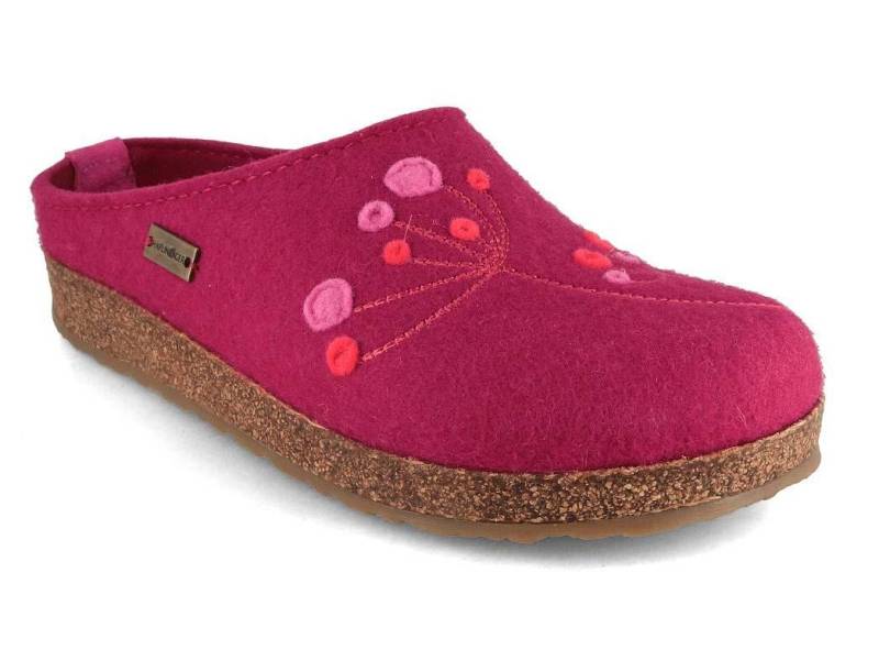 Haflinger Damen Filz Hausschuhe Grizzly Amaya Hausschuh 100% reiner Wollfilz von Haflinger
