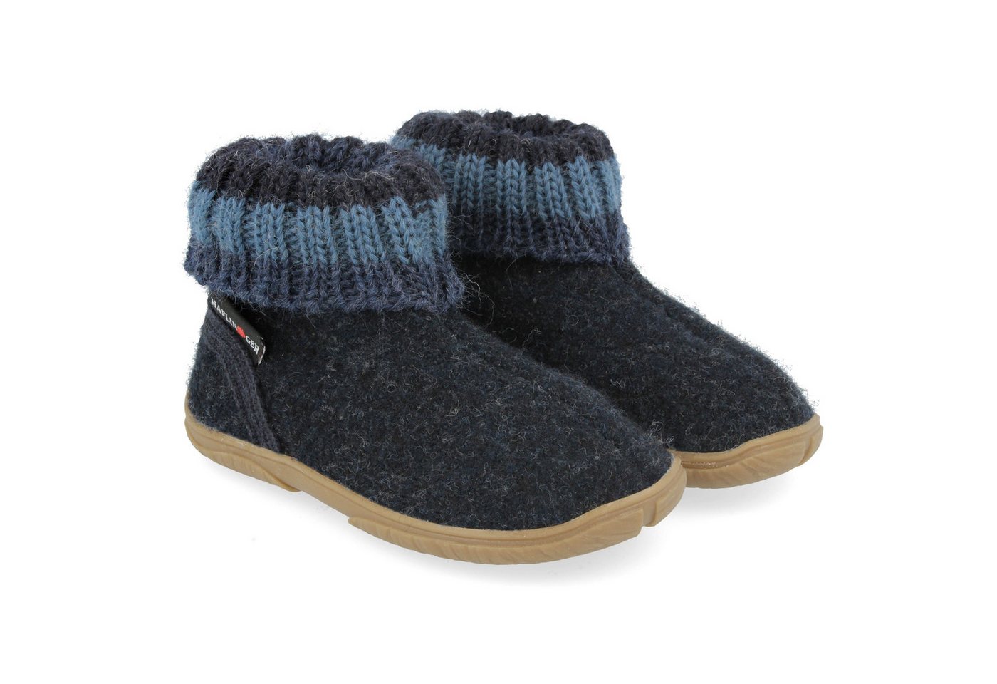 Haflinger Fidelius Jona Kinderhausschuhe mit Gummisohle unisex Hausschuh von Haflinger