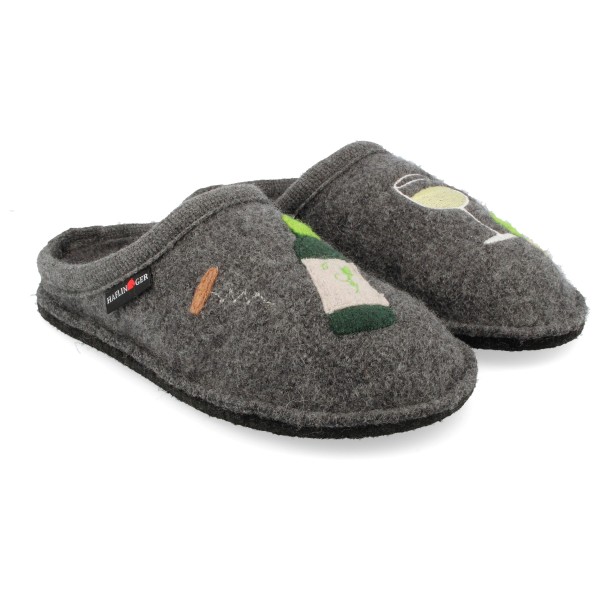 Haflinger - Flair Wine Time - Hausschuhe Gr 42 grau von Haflinger