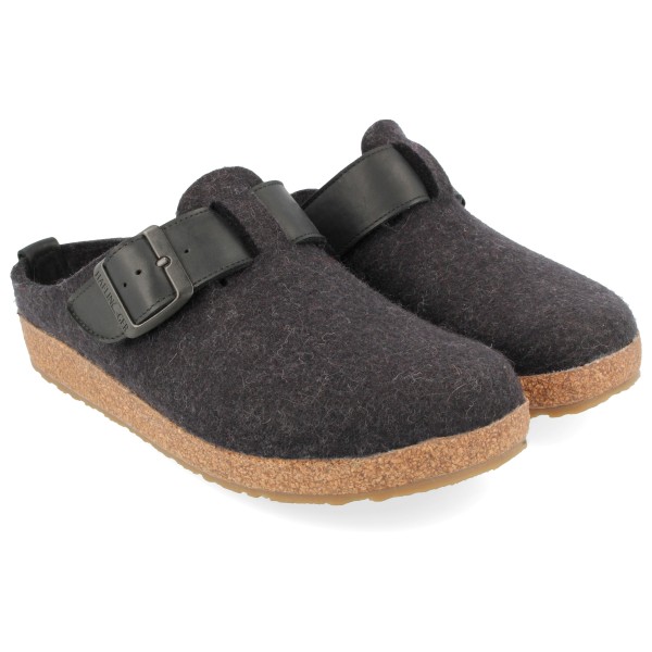 Haflinger - Grizzly Chicago - Hausschuhe Gr 45 grau von Haflinger