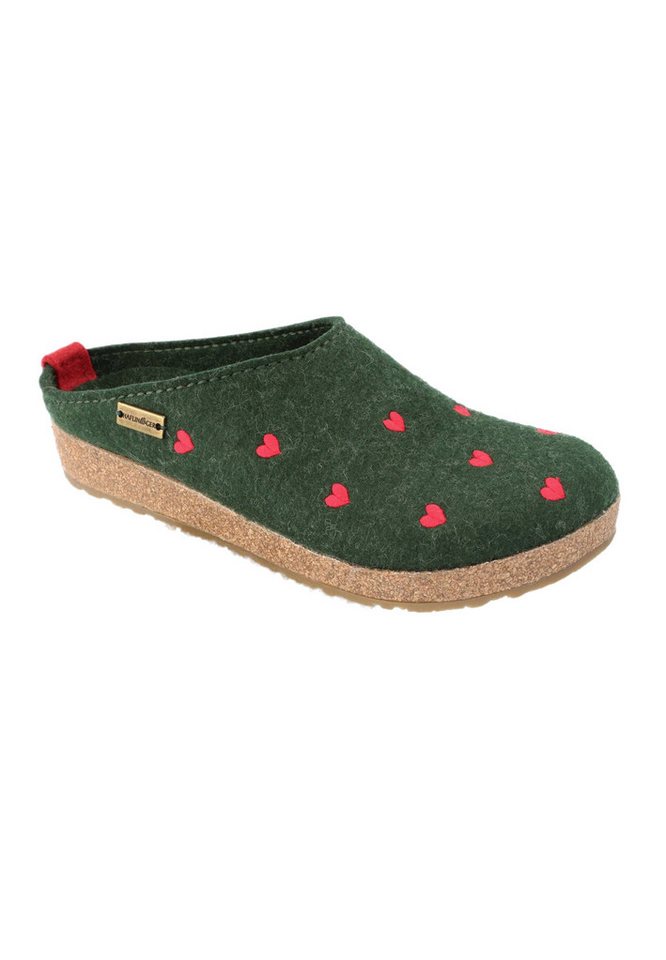 Haflinger Grizzly Cuoricini Clog (1-tlg) Clogs - Bequem und wärmend, Anatomisch geformtes Fußbett von Haflinger