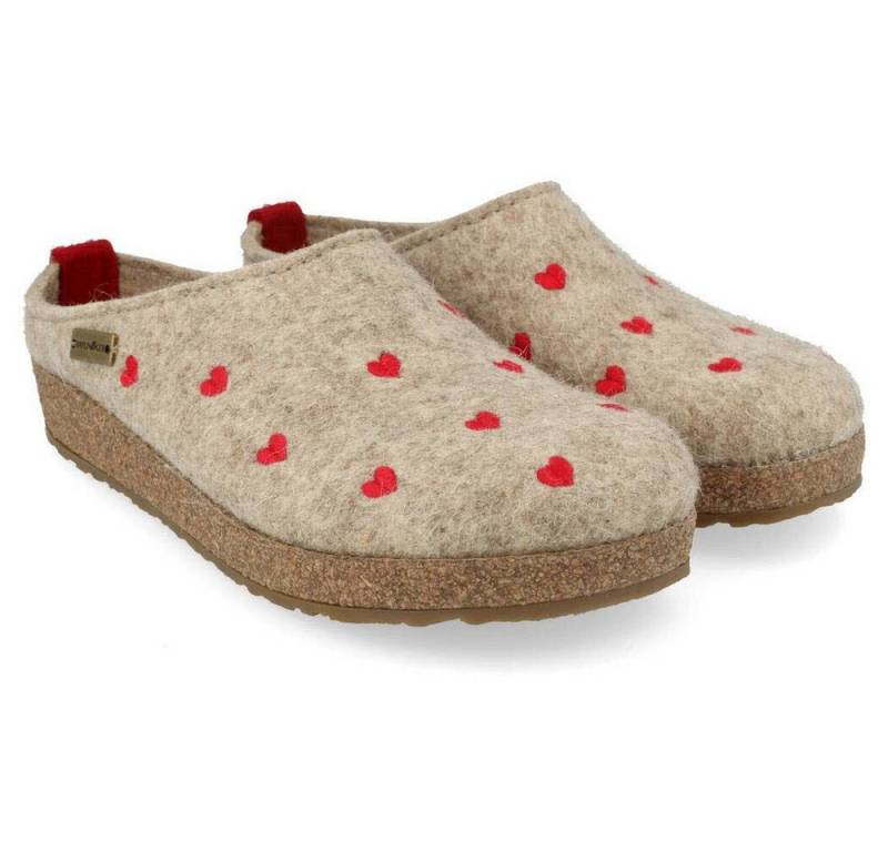 Haflinger Grizzly Cuoricini Pantoffel von Haflinger