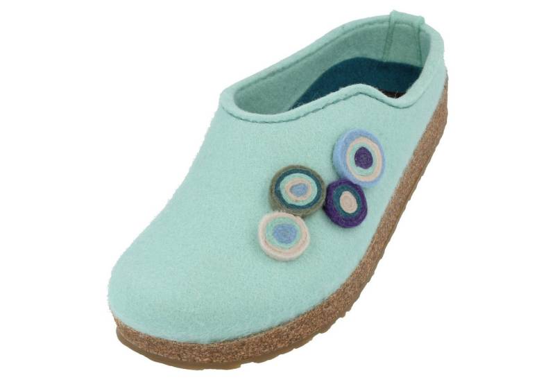 Haflinger Grizzly Kanon Filzclog aus reinem Wollfilz Unisex Hausschuh von Haflinger