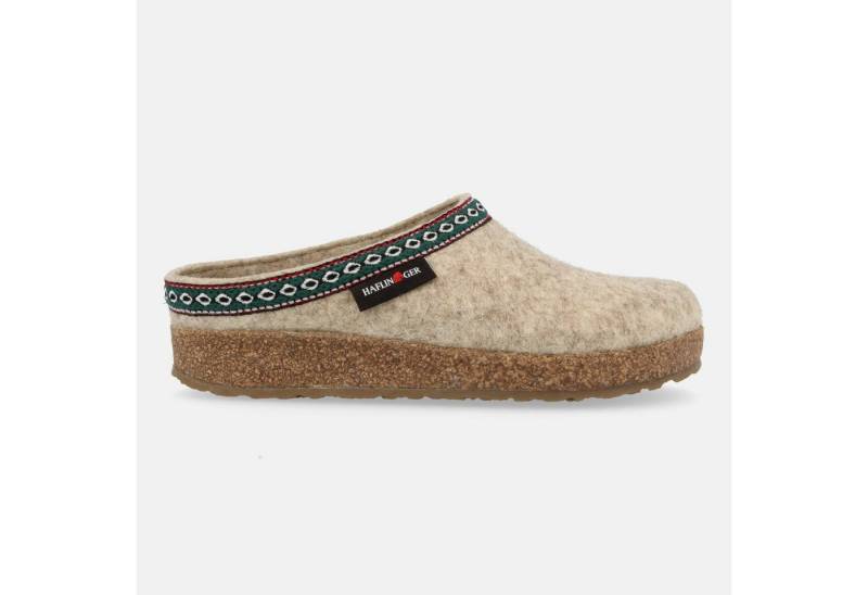 Haflinger Haflinger Grizzly Franzl Filzclog aus reinem Wollfilz Hausschuh von Haflinger