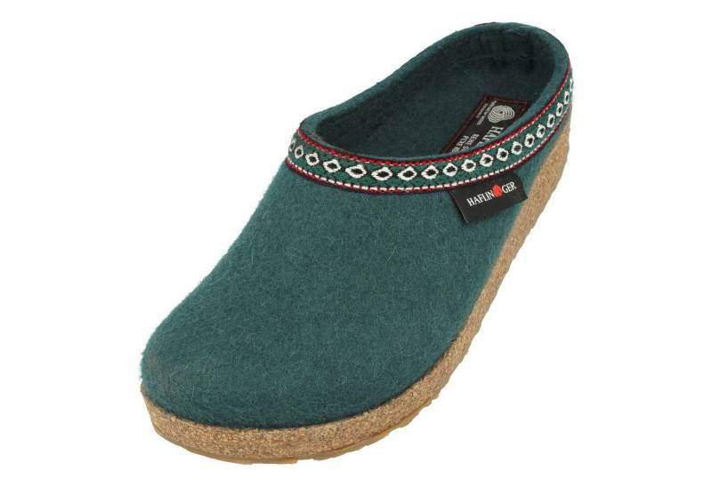 Haflinger Haflinger Grizzly Franzl Filzclog aus reinem Wollfilz Hausschuh von Haflinger