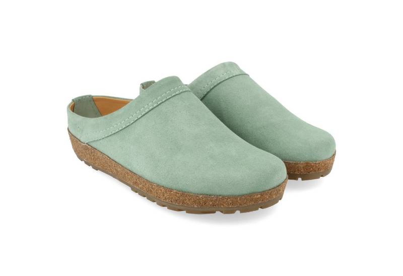 Haflinger Haflinger Malmö Lederclog Unisex mit Korkfußbett und Gummisohle Hausschuh von Haflinger