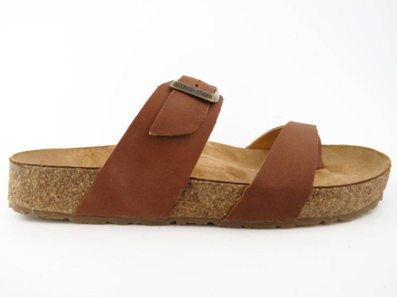 Haflinger Juno braun country Pantolette von Haflinger