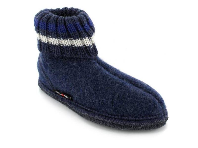 Haflinger Kinder Hüttenschuhe Paul Hausschuh mit Feinstrickkragen von Haflinger