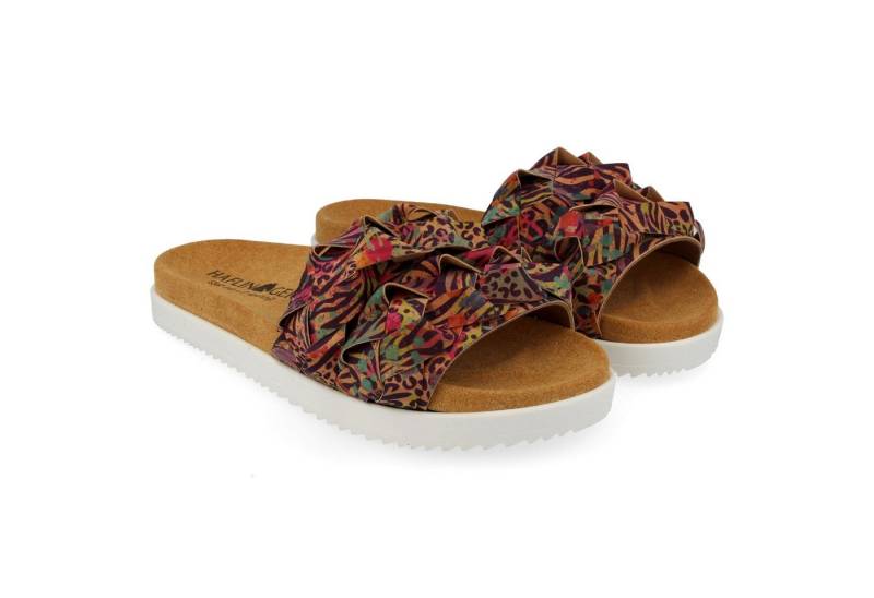 Haflinger Kreta Summer Slide vegane Pantolette Sandale Damen Hausschuh von Haflinger