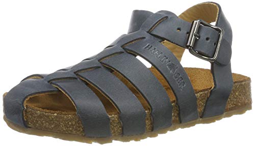 Haflinger Unisex-Kinder Pepe Römersandalen, Blau (Bali 835), 25 EU von HAFLINGER