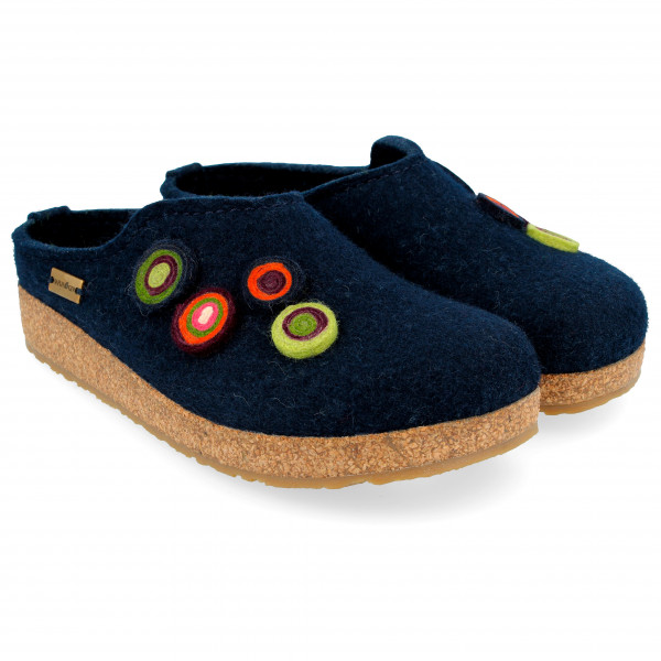 Haflinger - Women's Kanon - Hüttenschuhe Gr 36 blau von Haflinger