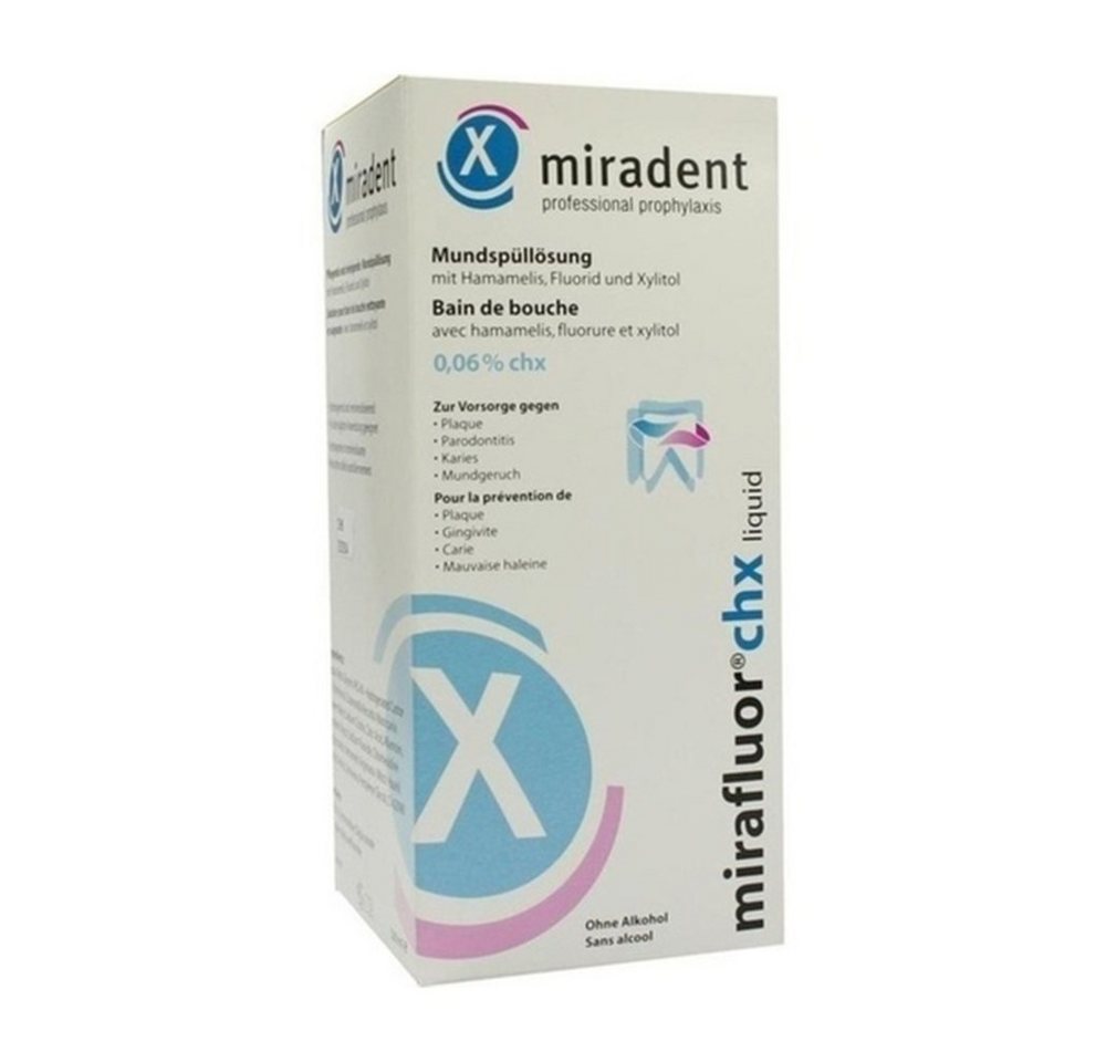 Hager Pharma GmbH Mundspülung MIRADENT Mundspüllösung mirafluor CHX 0,06%, 500 ml Hager Pharma GmbH Mundspülung MIRADENT Mundspüllösung mirafluor CHX 0,06%, 500 ml von Hager Pharma GmbH