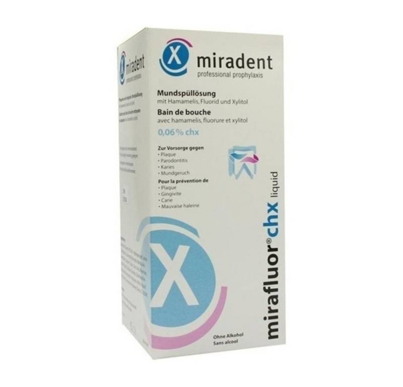 Hager Pharma GmbH Mundspülung MIRADENT Mundspüllösung mirafluor CHX 0,06%, 500 ml Hager Pharma GmbH Mundspülung MIRADENT Mundspüllösung mirafluor CHX 0,06%, 500 ml von Hager Pharma GmbH