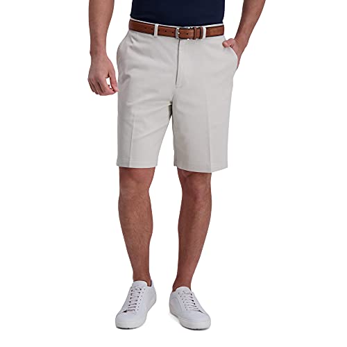 Haggar Herren Classic Plain-Front Lssige Shorts, Knetmasse, 54 DE von Haggar