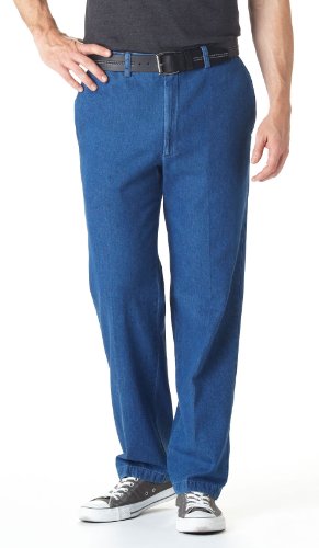 Haggar Herren-Denim mit Falten und Flacher Vorderseite, Normale und große Größen, medium Stonewash, 38W / 29L Haggar Herren-Denim mit Falten und Flacher Vorderseite, Normale und große Größen, medium Stonewash, 38W / 29L von Haggar