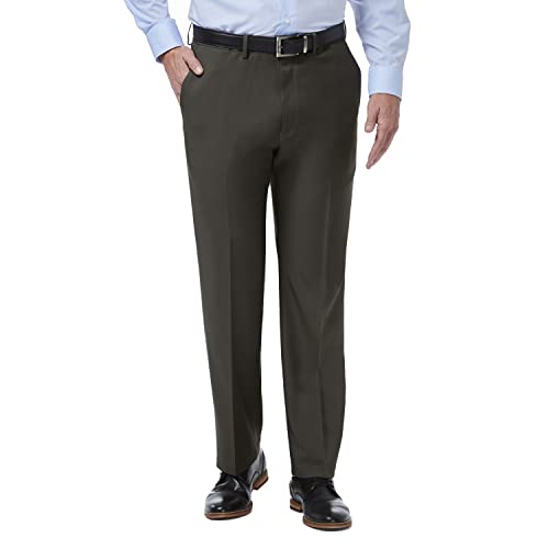 Haggar Herren Premium Comfort Classic Fit Flat Front Dress Pants-Regular and Big & Tall Sizes Anzughose, anthrazit, 44W / 30L von Haggar