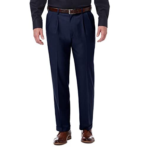 Haggar Herren Premium Comfort Classic Fit Pleat Front Pant Reg. and Big & Tall Sizes Klassische Hose, Blau, 44W / 29L Haggar Herren Premium Comfort Classic Fit Pleat Front Pant Reg. and Big & Tall Sizes Klassische Hose, Blau, 44W / 29L von Haggar
