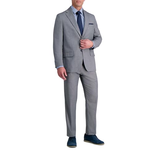 Haggar Herren Jmh Premium Stretch Tailored Fit Suit Separate Pants and Jackets Anzughose, Grau: Hose, 34W x 32L von Haggar