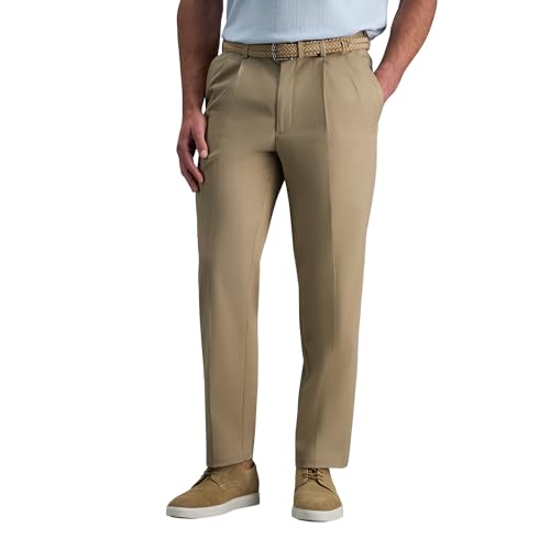 Haggar Herren Premium bügelfrei Khaki Regular und Big & Tall Größen, Khaki, 38W / 32L Haggar Herren Premium bügelfrei Khaki Regular und Big & Tall Größen, Khaki, 38W / 32L von Haggar