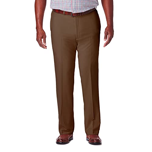 Haggar Men's Cool 18 PRO Classic Fit Flat Front Expandable Waist Pant, Toast, 42Wx29L Haggar Men's Cool 18 PRO Classic Fit Flat Front Expandable Waist Pant, Toast, 42Wx29L von Haggar