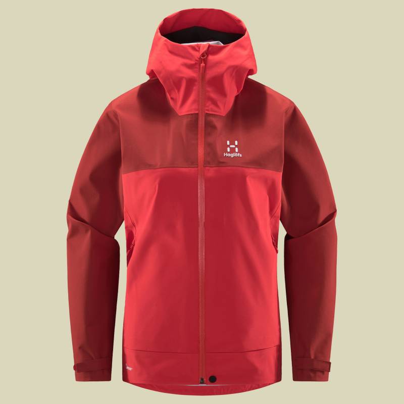 Front Proof Jacket Women Größe XS Farbe poppy red/corrosion von Haglöfs
