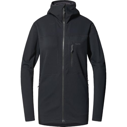 Haglöfs Damen Rosson Mid Hoodie Jacke, true black, L von Haglöfs