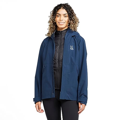 Haglöfs Hardshelljacke Frauen Tjärn Jacket wasserdicht, Winddicht, atmungsaktiv Tarn Blue XL XL von Haglöfs