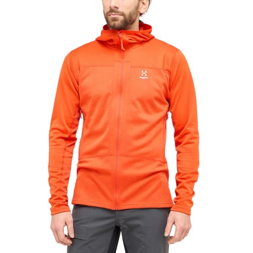 Haglöfs Herren Roc Flash Mid Hoodie Jacke, habanero, M von Haglöfs