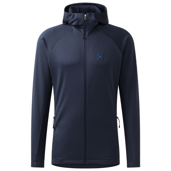 Haglöfs - Korp Mid Hood - Fleecejacke Gr S blau von Haglöfs