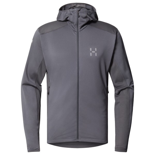 Haglöfs - L.I.M Mid Multi II Hood - Fleecejacke Gr L grau von Haglöfs